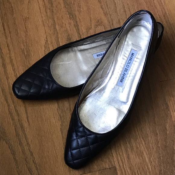Manolo Blahnik Shoes - Manolo Blahnik Quilted Ballet Flats